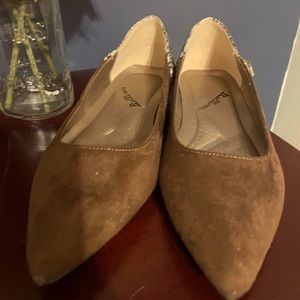 Brown/ Snake Skin Flats